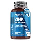 Zink - 400 vegane Tabletten - 1+ Jahr Vorrat - Für Fruchtbarkeit, Reproduktion, Immunsystem, Haut,...