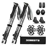 DOBESTS Trekking Poles Aluminium, Foldable Walking Pole for Men, Lightweight Hiking Stick for...