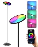 GOEBLESON RGB Stehlampe mit APP- und Sprachsteuerung, Kompatibel mit Alexa, Musik Sync, Smarte LED...
