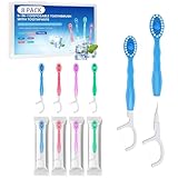 8 Stück Mini Zahnbürste To Go - Reise Zahnbürste, 5 in 1 Einmalzahnbürsten Mit Zahnpasta +...