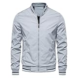 Laquieio Jacke für Herren, Übergangsjacke, Übergröße, warmes Futter, Softshell-Futter, dicke...