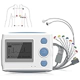 Wellue EKG Gerät 12 Kanal, 24h Holter EKG Monitor mit AI-ECG Analyse, Funktioniert mit PC und Mac,...