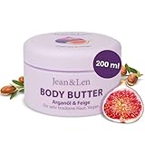 Jean & Len Verwöhnende Body Butter Arganöl & Feige, pH-hautideal, mit verwöhnendem Feigen-Duft,...