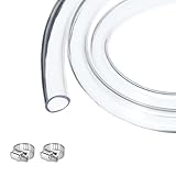QUARKZMAN Klarer PVC-Schlauch 19mm x 24mm 25ft Kunststoff PVC-Schlauch Flexibler Wasserschlauch Für...