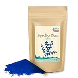 ALGENLADEN Spirulina Blau - 50g | Phycocyanin | natürlicher blauer Farbstoff | Rohkost | Vegan…