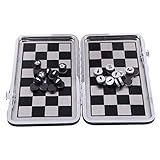 Faltbares faltbares Schachbrett Chinesisches Schach Set mit Schachstück Schachstück für Reisen...