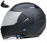 Motorrad Full Face Helm,Roller-Mofa -Moped-Helm,Motorradhelm mit doppeltem Antibeschlagvisier,ECE...