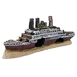 KSTE Titanic Verlorene Wrecked Boot Schiff Aquarium Dekoration Ornament Wrack Verzierungen
