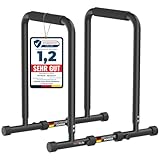 DH FitLife Dip Barren Bars | Dip Station | Kraftstation Fitnessgerät für Zuhause | Parallettes...