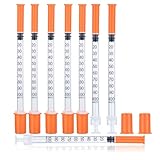 20 Stück 1ml/cc Plastiktube 30G (0,3 x 13 mm), Mehrzweck-Messwerkzeuge, Einzeln verpack (20)