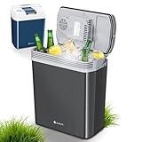 Juskys elektrische Kühlbox 24 Liter 12 V / 230 V für Auto, LKW, Reisemobil, Camping - Mini...
