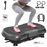 HomeFitnessCode Vibrationsplatte mit Bluetooth - Vibrationsgerät Zuhause mit 99 Intensitätsstufen...
