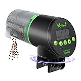 Ycozy Futterautomat Aquarium mit Feuchtigkeitsdichter Abdeckung Fischfutter Automat mit Typ-C...