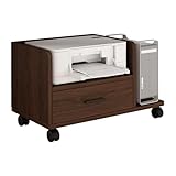 Mobiler Druckerwagen mit Rädern – Aktenschrank aus Massivholz, Ecoboard, kompakte...