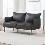 chairus 2 Sitzer Sofa Couch für Wohnzimmer PU Leder Loungesofa Sektionssofa Couch mit Metallbeinen...