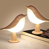 2 Stück Touch Nachttischlampe dimmbar, kleine kabellose Schreibtischlampe, tragbare Tischlampe,...
