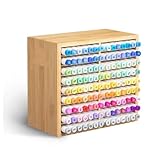 SXYCXJB Aufbewahrungsbox für Markierungsstifte Marker-Organizer aus Holz for den Schreibtisch,...