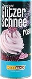 DECOCINO GlitzerSchnee rosa Glitzerstaub Glitzerpuder Backglitzer essbarer Glitzer zum Backen...