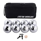 Engelhart - 010203 - Transporttasche mit 8 Boules Pétanque - Inklusive Distanzmesser - Praktische...
