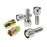 C CARBONADO Felgenschloss Radschraube M14x1,5 28mm Kugel Anti-Diebstahl