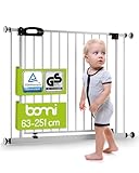 BOMI TÜV GS Siegel Schutzgitter XXL Merle | Ohne Bohren | 90° Stop | Schließt automatisch |...