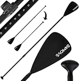 24MOVE® Paddel Einzelpaddel Teleskoppaddel Stechpaddel für SUP Stand Up Board, Paddling, Leicht...