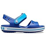 Crocs unisex-child Crocband Sandal Sandal, Cerulean Blue/Ocean, 24/25 EU