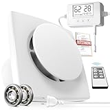 BUMSOU Badlüfter mit Feuchtigkeitssensor Temperatursensor Timer - WC Lüfter 100mm mit...