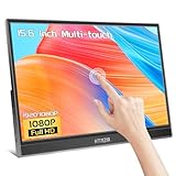 15,6 Zoll Tragbarer Monitor Touchscreen,FHD Display 1920x1080 USBC HDMI IPS Kickstand...