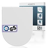 D-Form WC-Sitz mit Absenkautomatik TÜV-geprüft | Abnehmbarer Klodeckel aus bruchsicherem Material...