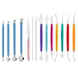 Klways Modellierwerkzeug Fondant Set, Ton Werkzeug Multifunktionales Torten Dekoration Set,...