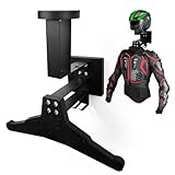 MsisieIve Helmhalterung Wand,Motorrad Garderobe,Motorradbekleidung StäNder,Motorrad Garderobe 40kg...