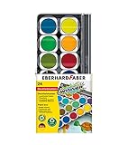 Eberhard Faber 578324 - Winner Deckfarbkasten mit 24 kräftigen Farben in austauschbaren...