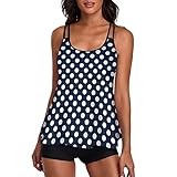 Badeanzüge, Bademode, Tanktop, Bauch, zweiteilig, mit Hawaii-Badeanzug, hohe Taille,...