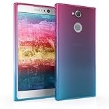 kwmobile Case kompatibel mit Sony Xperia XA2 - Hülle Handy - Handyhülle Zwei Farben Pink Blau...