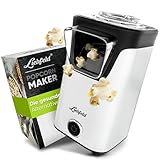 ﻿Liebfeld Popcornmaschine - Heißluft Popcorn Maker ohne Fett & Öl - Retro Küchen Gadget für...