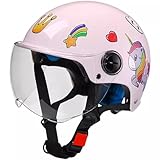 Kinder-Motorradhelm, offener Rollerhelm für Kleinkinder, Straßen-ATV-Helme für Jungen und...