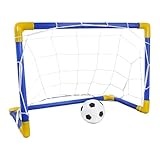 Kinder-Fußballtor – 120 cm Trainingsnetz, tragbares, faltbares Fußballtor, leichtes Ziel,...