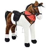 Pink Papaya Stehpferd zum draufsitzen | 75cm Spielpferd zum Reiten Jasper | Pferd zum Reiten für...