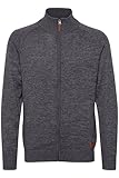 Blend BHDaniri Herren Strickjacke Cardigan Feinstrick mit Stehkragen Reißverschluss Rippbündchen...
