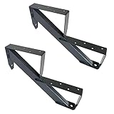 Kaminbau Mierzwa Treppenholm Holz-Treppe Treppenwange Treppenrahmen Anthrazit Wählbar 2-6 Stufen (2...