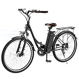 Finbike Elektrofahrrad mit Abnehmbarer 36V 13Ah Akku Bis zu 108KM,26 Zoll E Bike mit 7 Gang Getriebe...