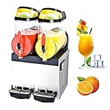 BILXXY 20L Frozen Drink Snowcone Slush Maker Maschine, kommerzielle Slushy-Maschine, Edelstahl...