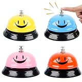 4 Stück Tischglocke,Tischklingel Aus Edelstahl,Rufglocke,Trainingsglocken,Handglocke mit...