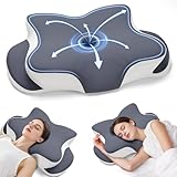 ZRSDIXKI Memory-Foam-Kissen, ergonomisch, orthopädisch, Nackenstützkissen für Seiten-, Rücken-,...