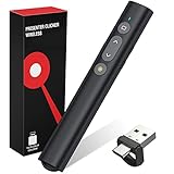DinoFire USB-C Presenter, 2.4 GHz Wireless Presenter Verbindung via 2 IN 1 USB und Typ-C Empfänger,...