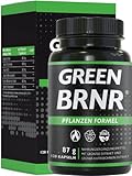 GREEN BRNR - Grüntee Extrakt hochdosiert 120 Kapseln mit extra viel EGCG + Polyphenole, Green Tea...