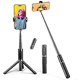 ATUMTEK Bluetooth Selfie-Stick Stativ, 3 in 1 Aluminium Selfie Stange, 360° Drehbar, mit Kabelloser...