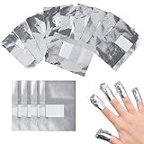 Yoezuo 200 Stück Nagellack Remover Wraps, Nagelfolien Set aus Folie, Nail Polish Remover Wraps...