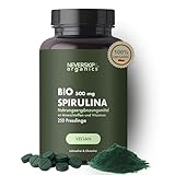 Spirulina & Chlorella Presslinge Hochdosiert - Reine Spirulina Alge mit Vitamin B12, Eisen, Omega 3,...